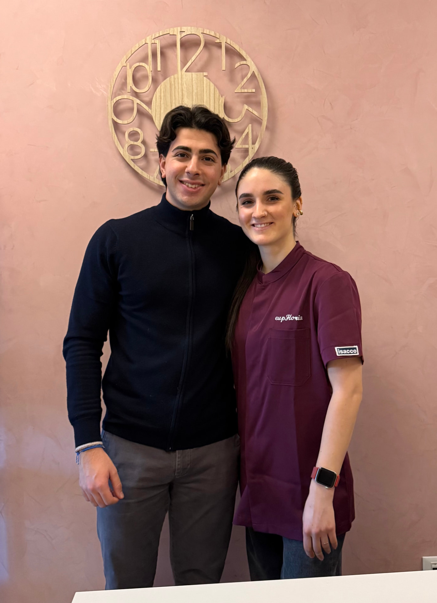 Valerio Tarantini insieme alla cliente di Euphoria