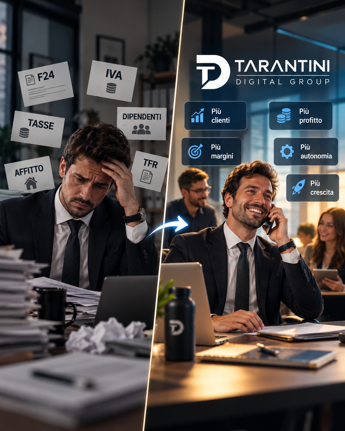 Prima e dopo: da un’attività sotto pressione a una crescita più organizzata