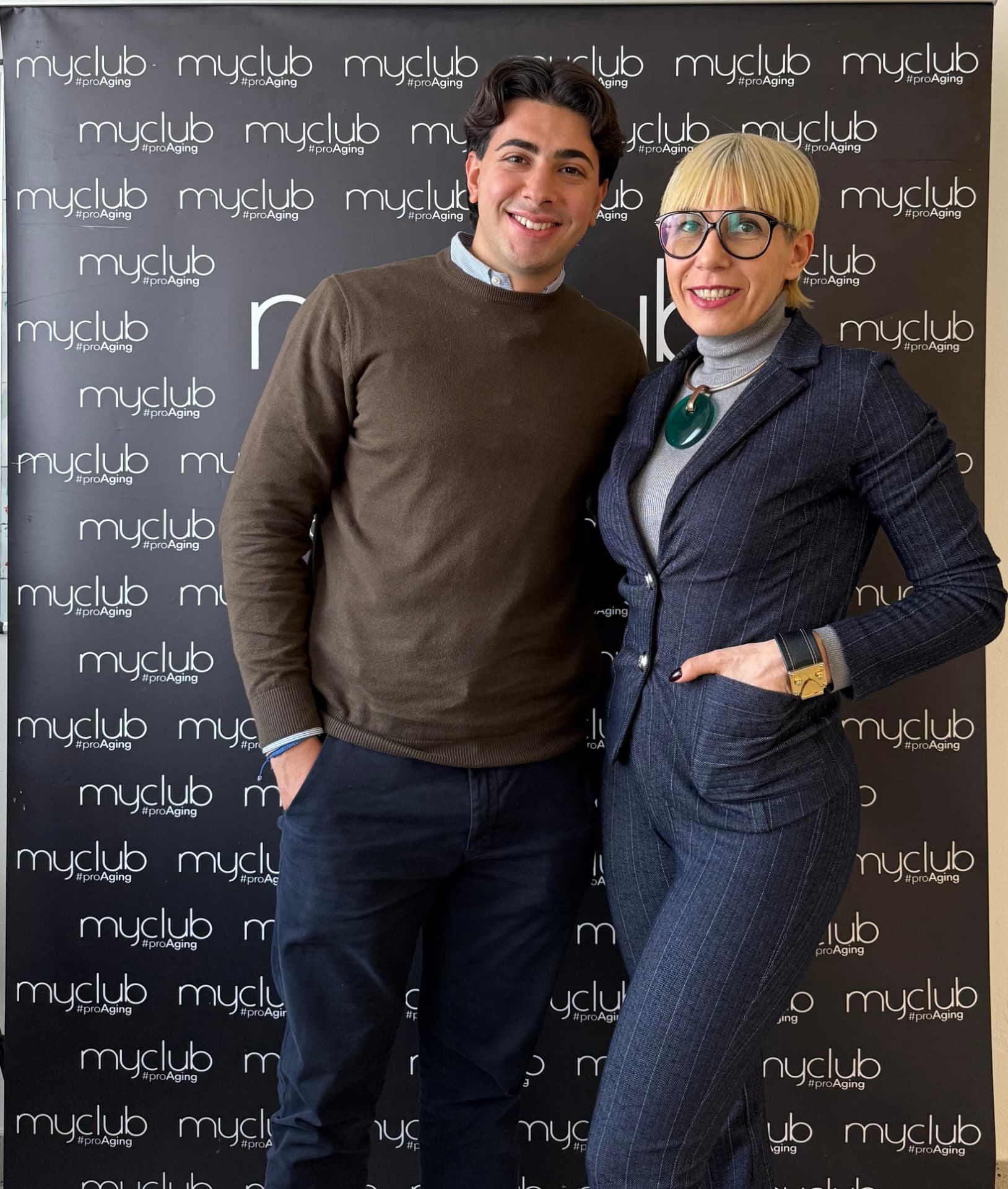 Valerio Tarantini insieme alla cliente di MyClub